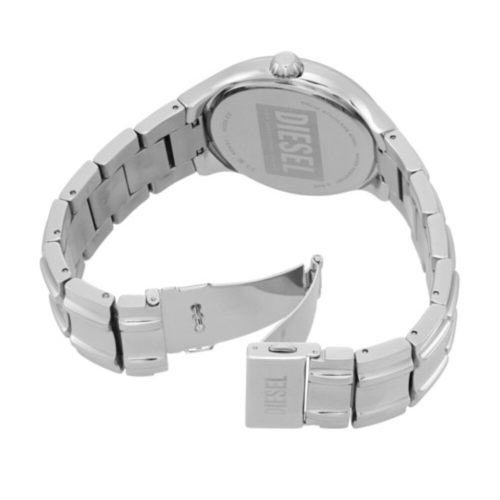 DIESEL DZ2205 STREAMLINE GRAY DIAL SILVER STAINLESS STEEL BRACELET MENS WATCH - Picture 4 of 8